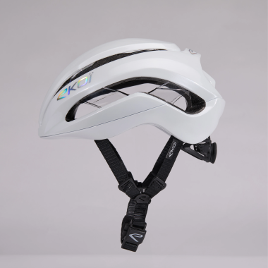 Kask szosowy EKOI Perf CRYSTAL Elegance Bialy Srebrny