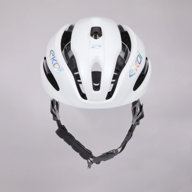 Kask szosowy EKOI Perf CRYSTAL Elegance Bialy Srebrny