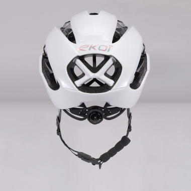 Kask szosowy EKOI Perf CRYSTAL Elegance Bialy Srebrny