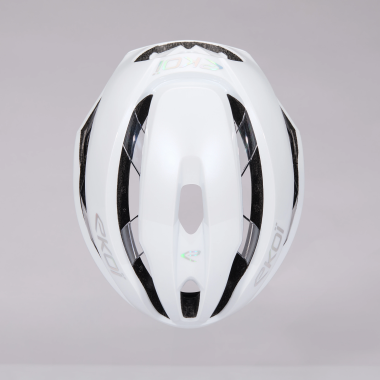 Kask szosowy EKOI Perf CRYSTAL Elegance Bialy Srebrny