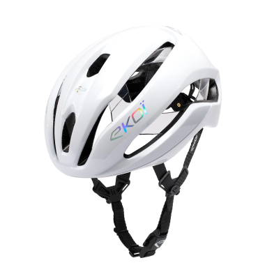 Kask szosowy EKOI Perf CRYSTAL Elegance Bialy Srebrny