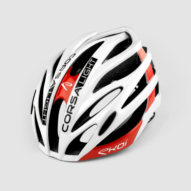 Kask Ekoi Corsa Light Biały Czerwony