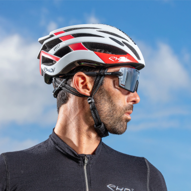 Kask Ekoi Corsa Light Biały Czerwony